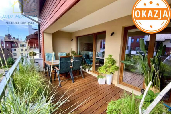 zachodniopomorskie, kołobrzeski, Kołobrzeg, Mazowiecka, Dwupoziomowy apartament z dużym tarasem w Kołobrzegu